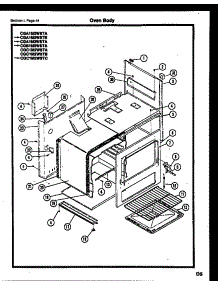 30 - Oven Body parts for Frigidaire Range CGC1M2WSTC from AppliancePartsPros.com
