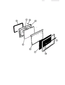 04 - Oven Door parts for Frigidaire Range CGC3M2DXC from AppliancePartsPros.com