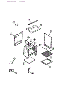 06 - Body parts for Frigidaire Range CGC3M2DXC from AppliancePartsPros.com