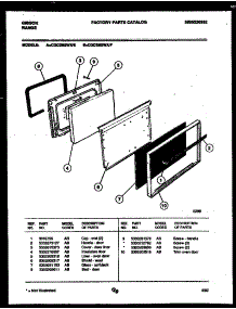 04 - Door Parts parts for Frigidaire Range CGC3M2WXE from AppliancePartsPros.com