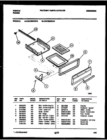 05 - Broiler Drawer Parts parts for Frigidaire Range CGC3M2WXE from AppliancePartsPros.com