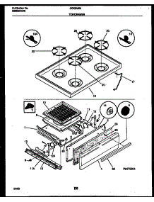 05 - Cooktop And Broiler Drawer Parts parts for Frigidaire Range CGC3M6WXH from AppliancePartsPros.com