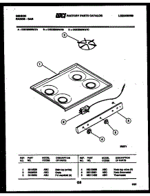 03 - Cooktop Parts parts for Frigidaire Range CGC3S5WUTC from AppliancePartsPros.com