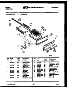 05 - Broiler Drawer Parts parts for Frigidaire Range CGC3M4WXA from AppliancePartsPros.com