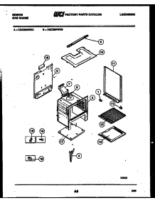 07 - Body Parts parts for Frigidaire Range CGC3M4WXA from AppliancePartsPros.com