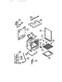 07 - Body parts for Frigidaire Range CGC4C6DXC from AppliancePartsPros.com