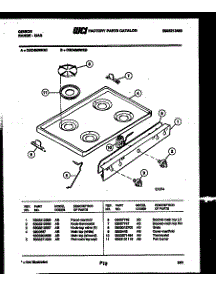 03 - Cooktop Parts parts for Frigidaire Range CGC4M6WXC from AppliancePartsPros.com