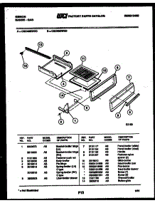 04 - Broiler Drawer Parts parts for Frigidaire Range CGC4M6WXC from AppliancePartsPros.com