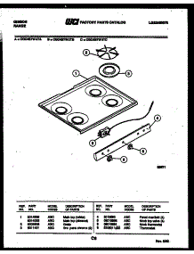 05 - Cooktop Parts parts for Frigidaire Range CGC4S7WUTB from AppliancePartsPros.com