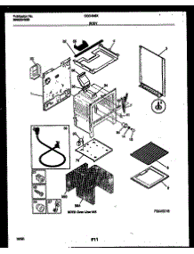 04 - Body Parts parts for Frigidaire Range CGC4M6WXJ from AppliancePartsPros.com