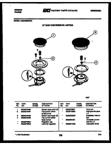 08 - Burner Parts parts for Frigidaire Range CGC4S9WXA from AppliancePartsPros.com