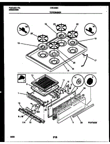 05 - Cooktop And Broiler Drawer Parts parts for Frigidaire Range CGC4M6WXJ from AppliancePartsPros.com