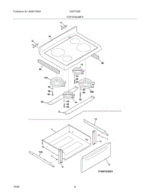 07 - Top / Drawer parts for Gibson Range CGEF322ES5 from AppliancePartsPros.com