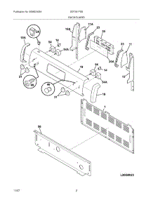 03 - Backguard parts for Gibson Range GEF351FSB from AppliancePartsPros.com