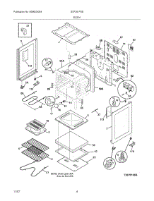 05 - Body parts for Gibson Range GEF351FSB from AppliancePartsPros.com