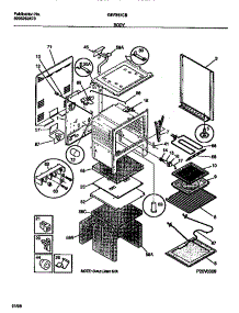 03 - Body parts for Frigidaire Range GEF357CBSA from AppliancePartsPros.com