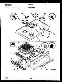 05 - Cooktop And Broiler Drawer Parts parts for Frigidaire Range GPF304SAWA from AppliancePartsPros.com