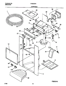 08 - Ice Dispenser parts for Frigidaire Refrigerator GRS20ZRHD1 from AppliancePartsPros.com