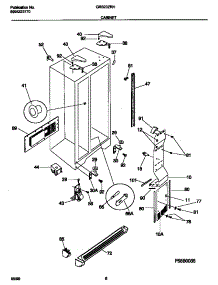 04 - Cabinet parts for Frigidaire Refrigerator GRS20ZRHW0 from AppliancePartsPros.com