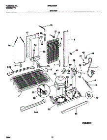 07 - System parts for Frigidaire Refrigerator GRS20ZRHW0 from AppliancePartsPros.com