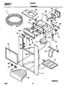 08 - Ice Dispenser parts for Frigidaire Refrigerator GRS20ZRHW0 from AppliancePartsPros.com