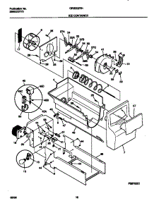 09 - Ice Container parts for Frigidaire Refrigerator GRS20ZRHW0 from AppliancePartsPros.com