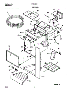 08 - Ice Dispenser parts for Frigidaire Refrigerator GRS20ZRHD3 from AppliancePartsPros.com