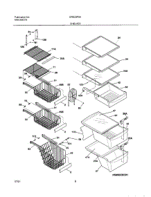 09 - Shelves parts for Gibson Refrigerator GRS23F5AQ0 from AppliancePartsPros.com