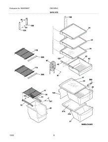 09 - Shelves parts for Gibson Refrigerator GRS23R4CQ3 from AppliancePartsPros.com