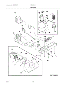 11 - Controls parts for Gibson Refrigerator GRS23R4CW3 from AppliancePartsPros.com