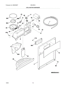 15 - Ice & Water Dispenser parts for Gibson Refrigerator GRS23R4CW3 from AppliancePartsPros.com