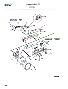 06 - Controls parts for Frigidaire Refrigerator GRS24WNCD0 from AppliancePartsPros.com