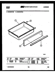 03 - Drawer Parts parts for Frigidaire Range CEC1M1WTAB from AppliancePartsPros.com
