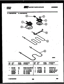 04 - Broiler Parts parts for Frigidaire Range CEC1M1WTAB from AppliancePartsPros.com