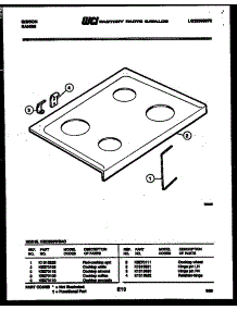 03 - Cooktop Parts parts for Frigidaire Range CEC2S5WSAC from AppliancePartsPros.com