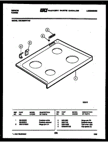 03 - Cooktop Parts parts for Frigidaire Range CEC3M6WTAD from AppliancePartsPros.com