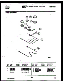 05 - Broiler Parts parts for Frigidaire Range CEC3M6WTAD from AppliancePartsPros.com