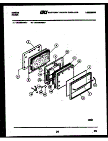 05 - Door Parts parts for Frigidaire Range CEC3S5WSAD from AppliancePartsPros.com