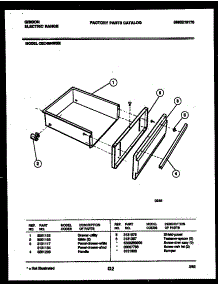 05 - Drawer Parts parts for Frigidaire Range CEC4M4WXE from AppliancePartsPros.com