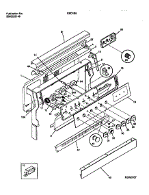 02 - Backguard parts for Frigidaire Range CEC4S6WXE from AppliancePartsPros.com