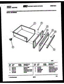 07 - Drawer Parts parts for Frigidaire Range CEC4M6WXC from AppliancePartsPros.com