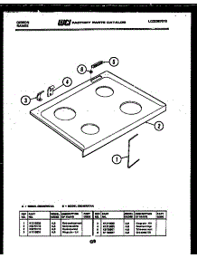 05 - Cooktop Parts parts for Frigidaire Range CEC4S7WTAA from AppliancePartsPros.com