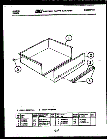 06 - Drawer Parts parts for Frigidaire Range CEC4S7WTAA from AppliancePartsPros.com