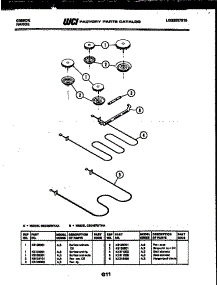 07 - Broiler Parts parts for Frigidaire Range CEC4S7WTAA from AppliancePartsPros.com
