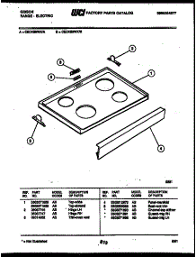 04 - Cooktop Parts parts for Frigidaire Range CEC4S8WXB from AppliancePartsPros.com