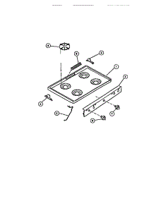 03 - Cooktop parts for Frigidaire Range CGC1M1DXC from AppliancePartsPros.com
