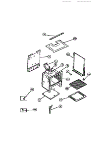 07 - Body parts for Frigidaire Range CGC1M1DXC from AppliancePartsPros.com