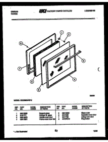 06 - Door Parts parts for Frigidaire Range CGC3M2WSTD from AppliancePartsPros.com