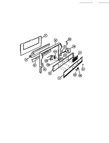 02 - Backguard parts for Frigidaire Range CGC3S5DXE from AppliancePartsPros.com