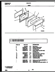 06 - Door Parts parts for Frigidaire Range CG301SP2D4 from AppliancePartsPros.com